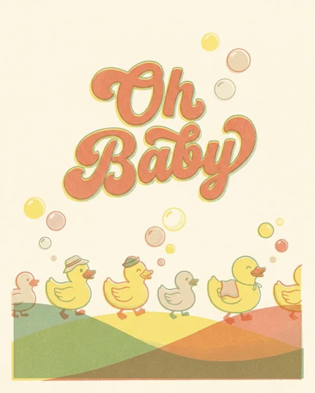 Oh Baby invitation design