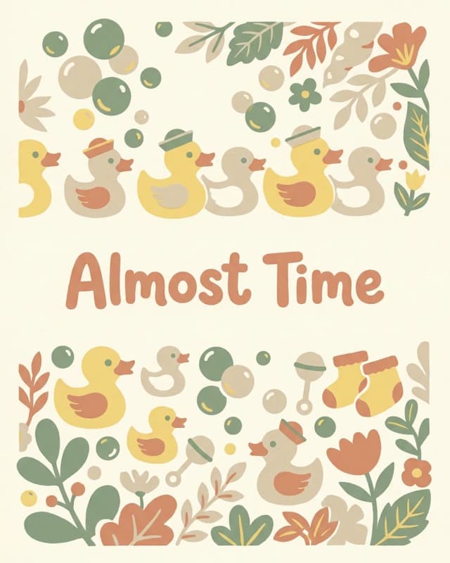 Baby showers invite cover