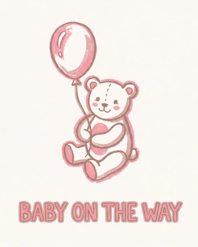 Baby On The Way invitation design