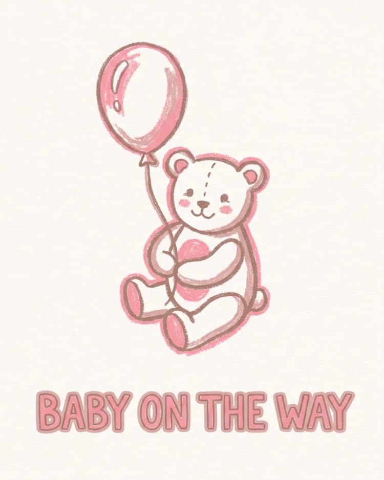 Baby On The Way invite cover