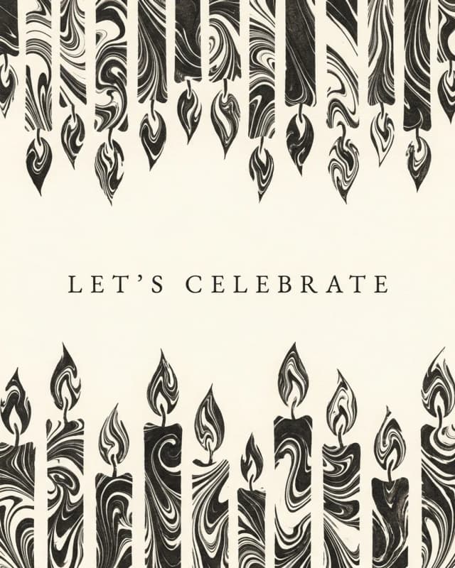 Let's Celebrate invitation design