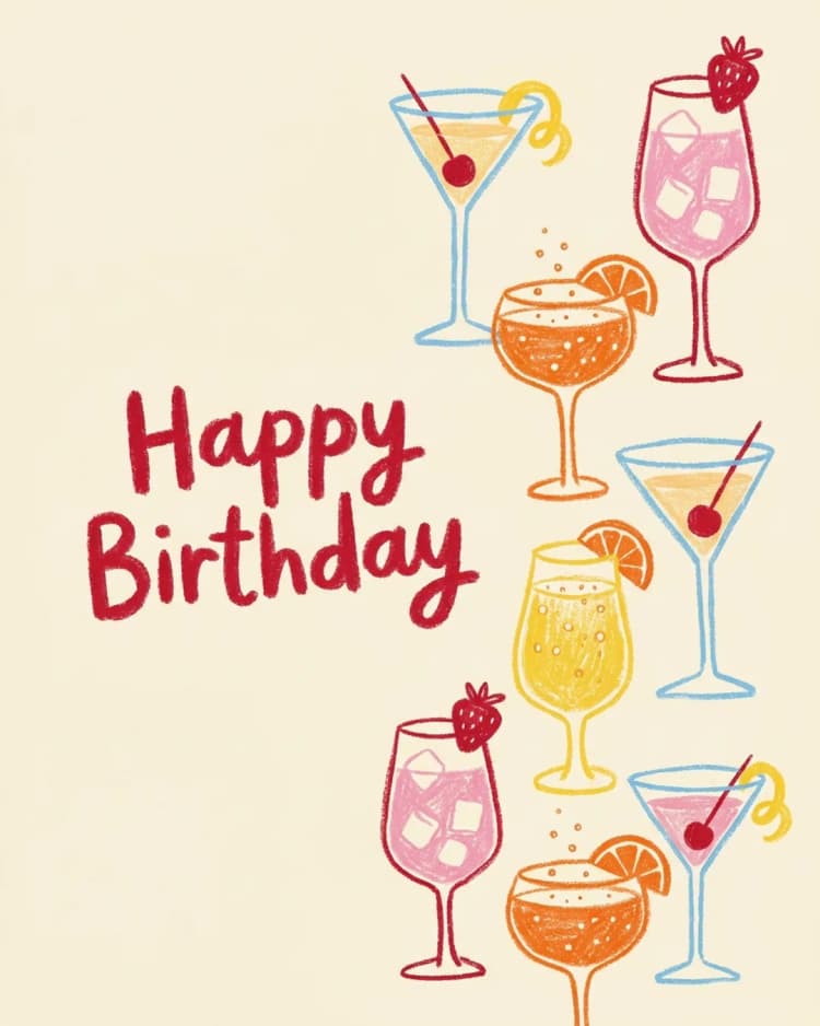 Happy Birthday invite cover