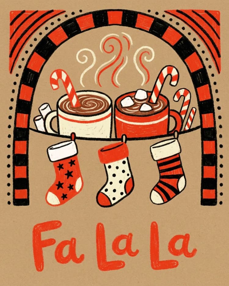 Fa La La invite cover