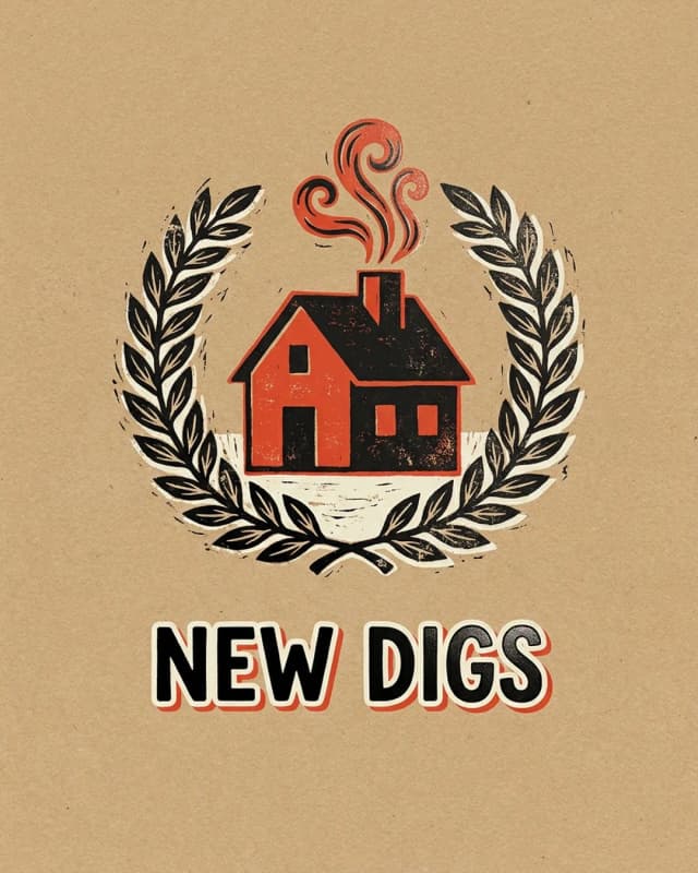 New Digs invitation design