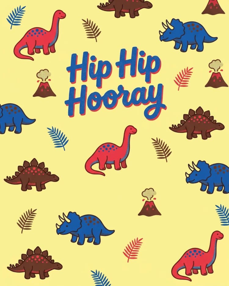 Hip Hip Hooray invite cover