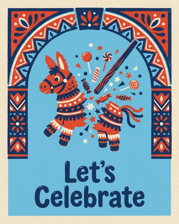 Let's Celebrate invite cover