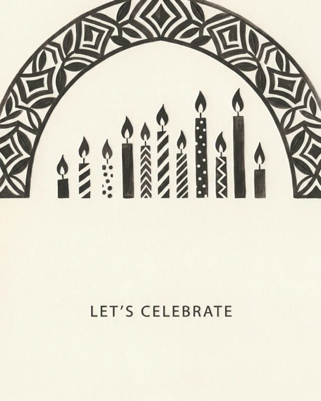 Let's Celebrate invitation design