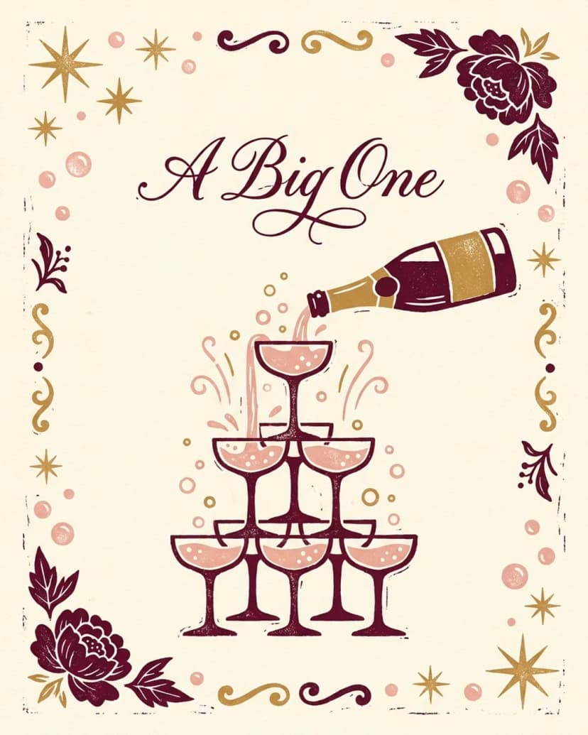 A Big One invite cover