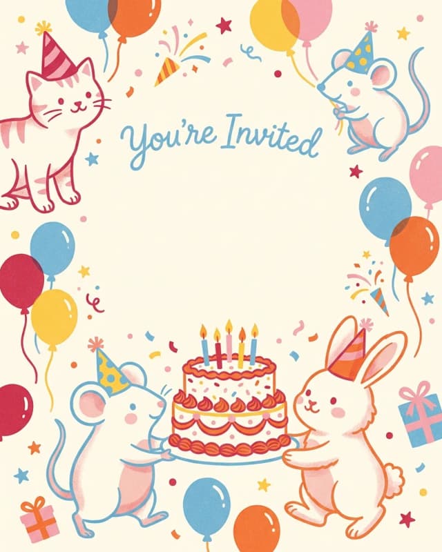 You're Invited invitation design