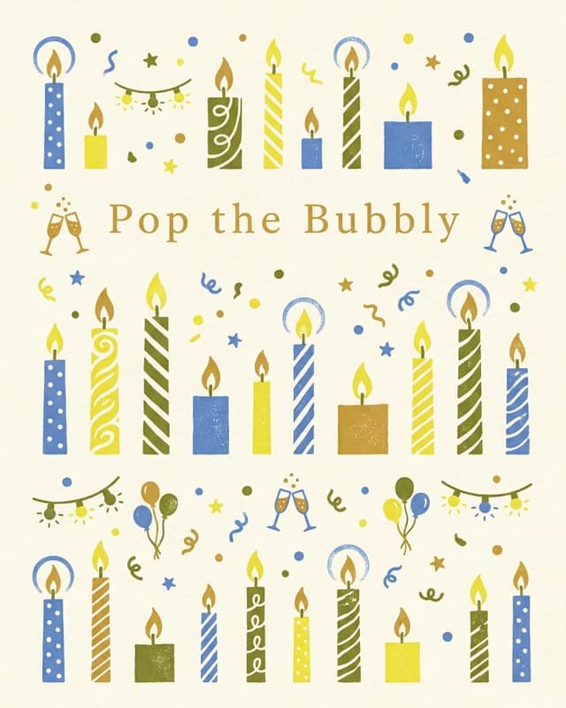 Pop the Bubbly invitation design