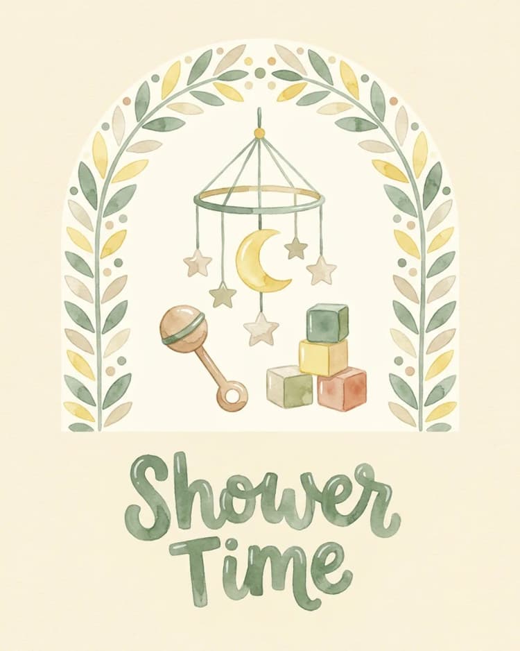 Shower Time invite cover