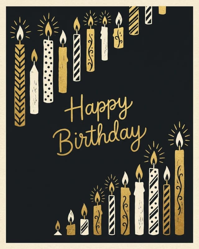 Happy Birthday invitation design