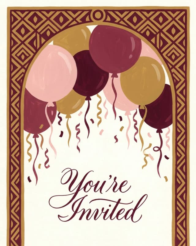 You're Invited invitation design