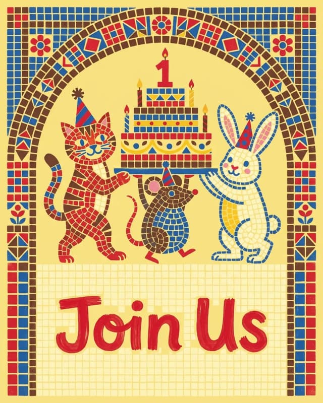 Birthdays invite cover