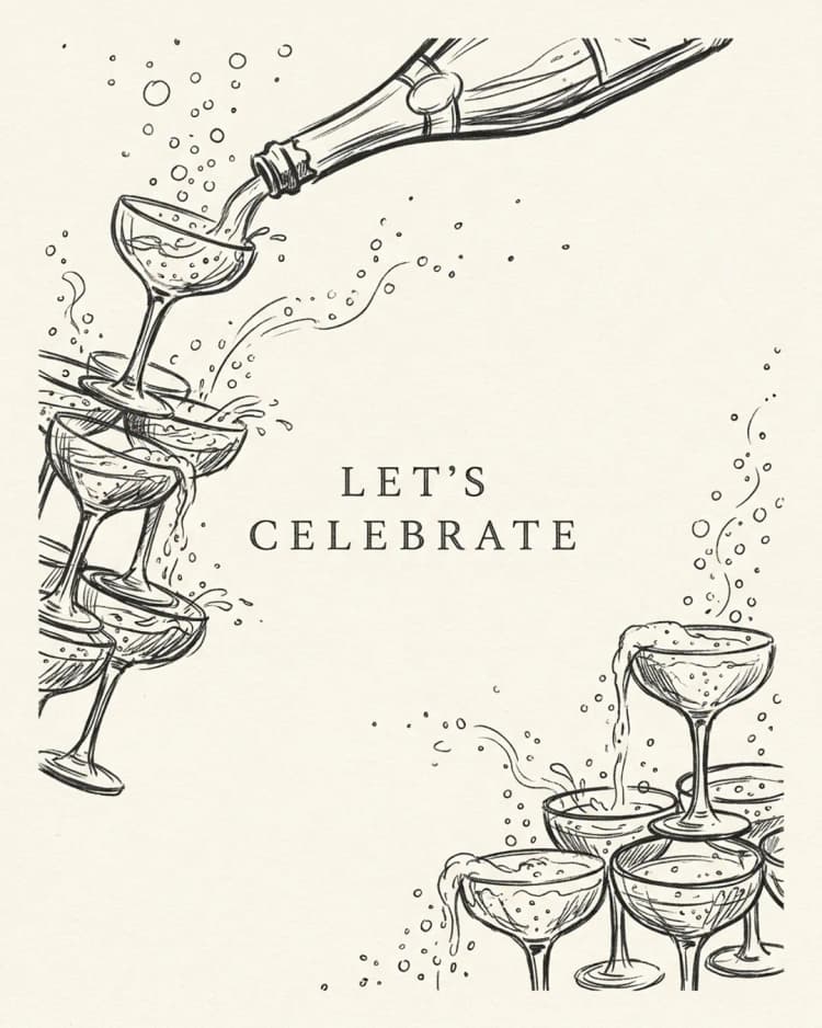 Let's Celebrate invite cover