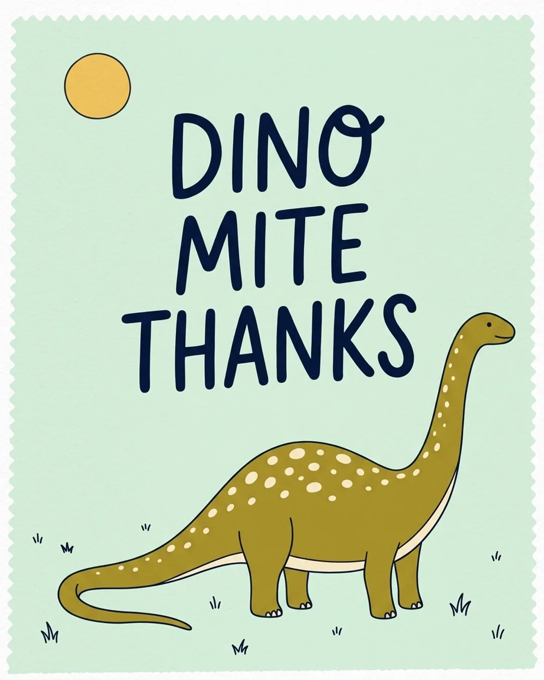Dino-mite thanks