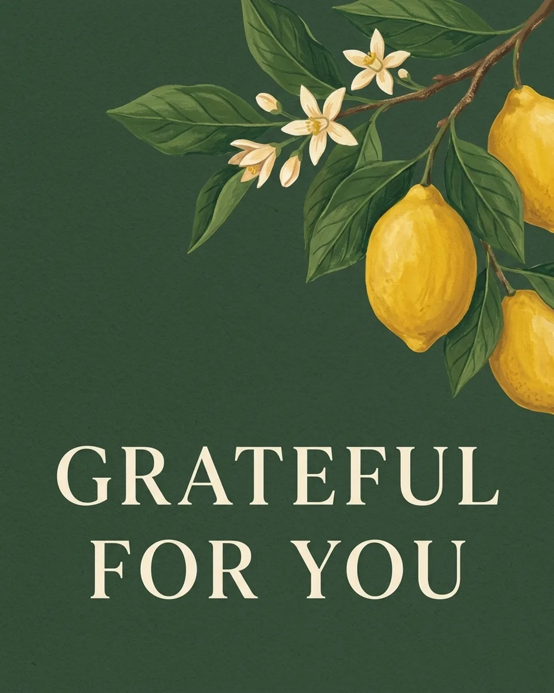 Grateful for you