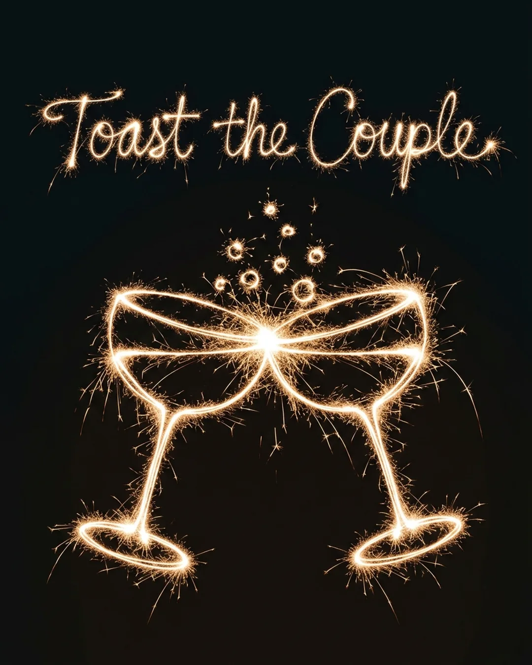 Toast the Couple invite cover