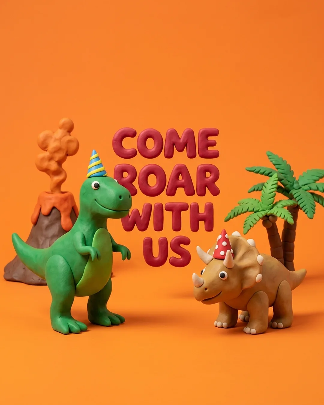 Come Roar With Us invite cover