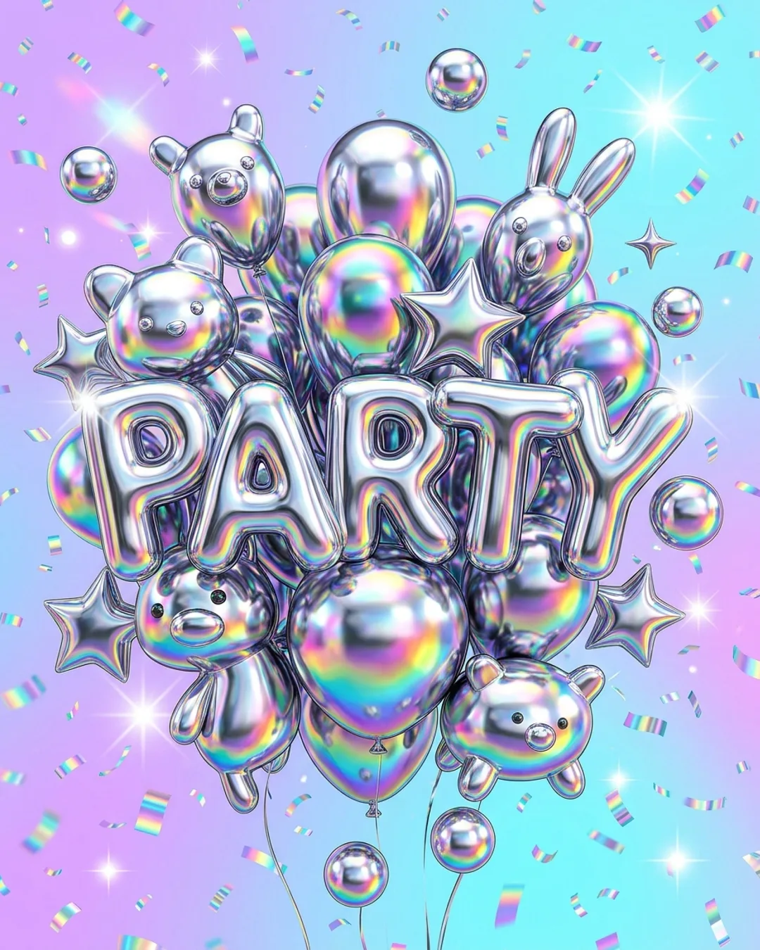 Chrome Balloons