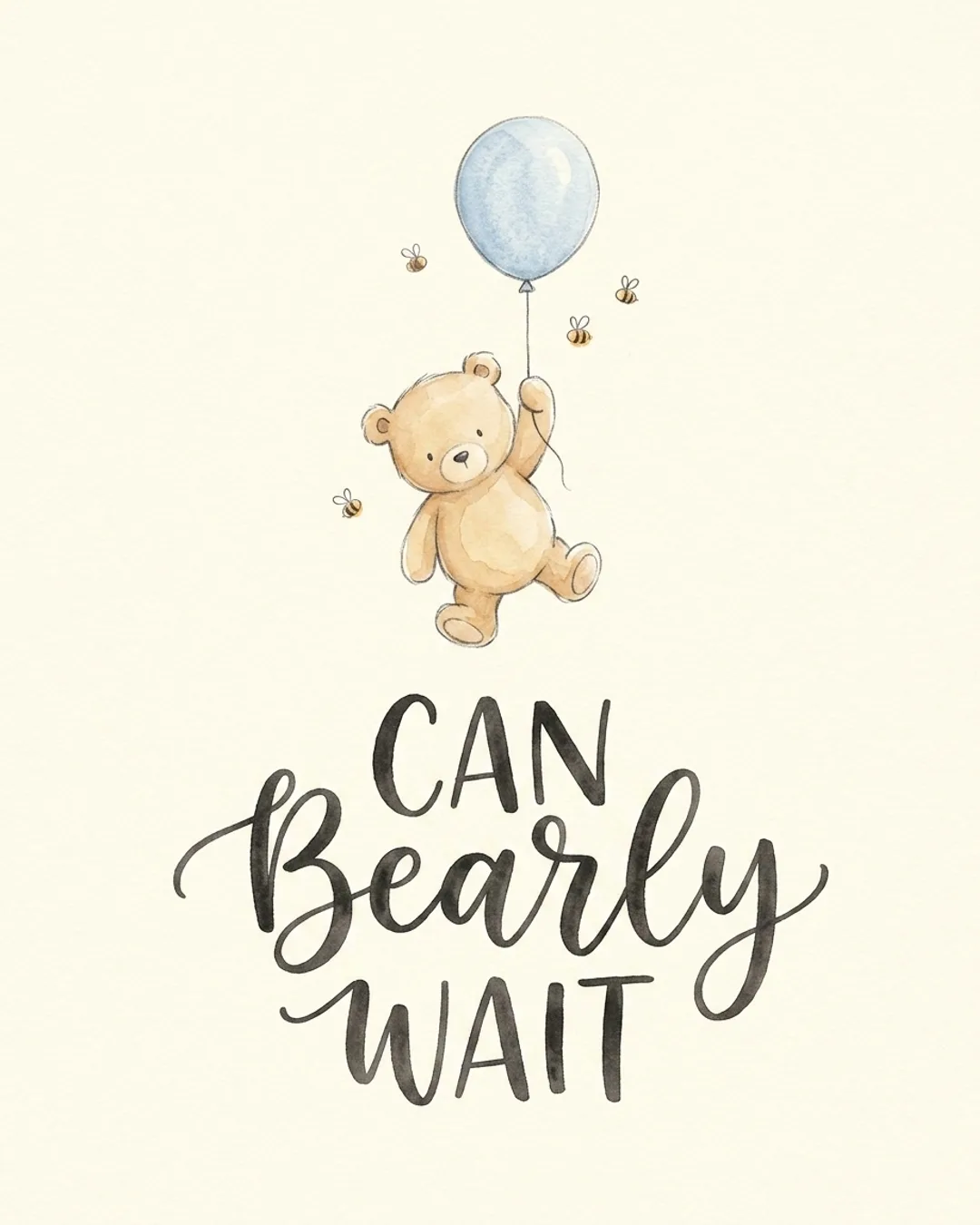 Can Bearly Wait invite cover