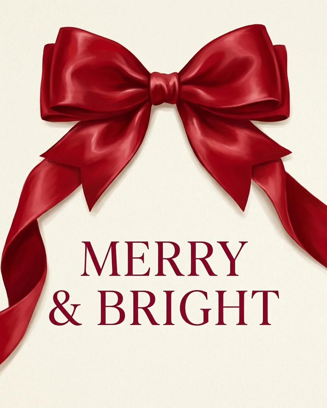 Merry & Bright invite cover
