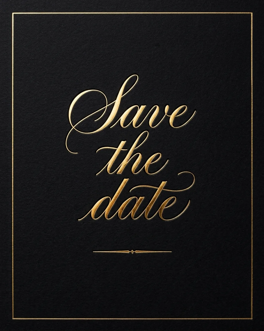 Save the date invite cover