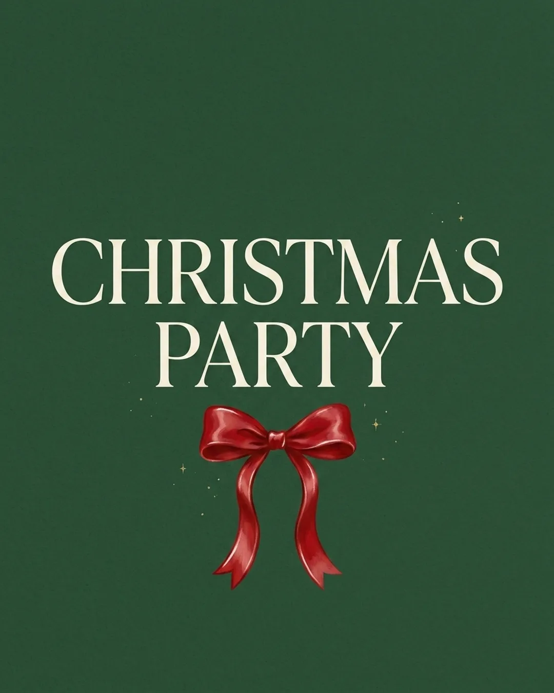 Christmas parties invite cover